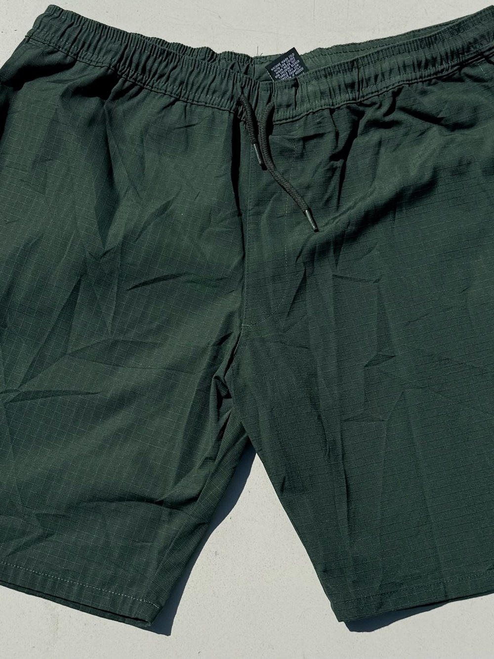 Eddie Bauer Dark Green Drawstring Hybrid Shorts
